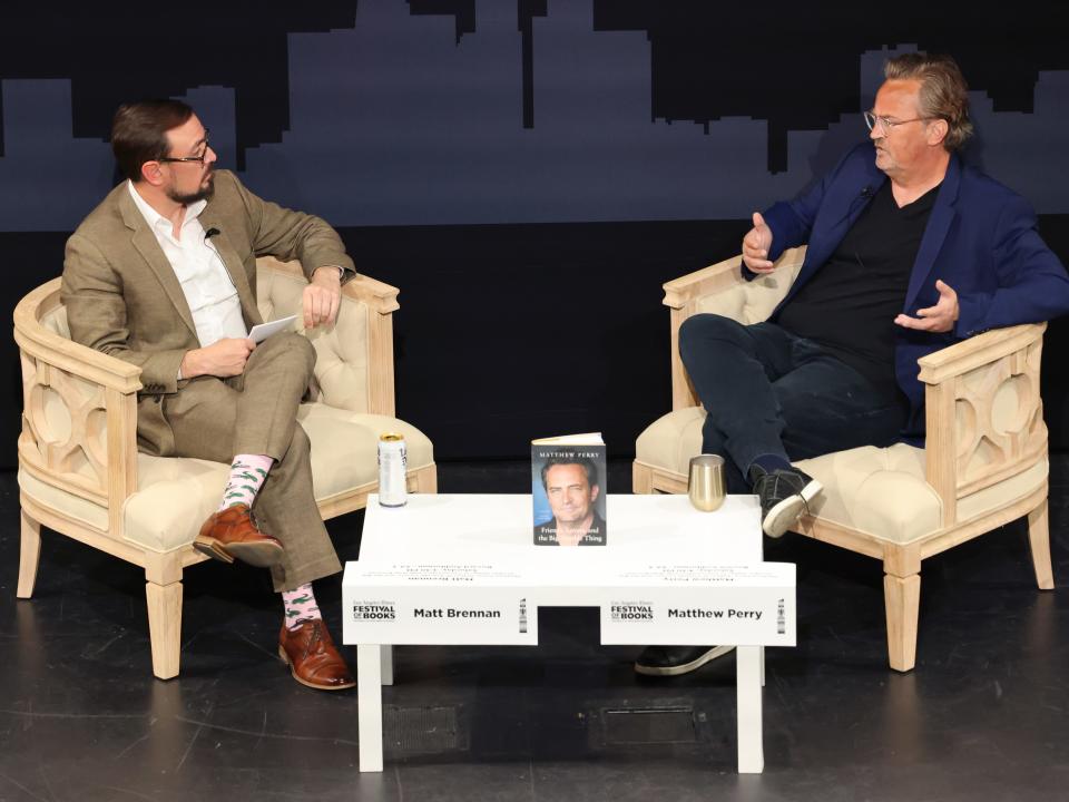 Matthew Perry at the 2023 Los Angeles Times Festival of Books.