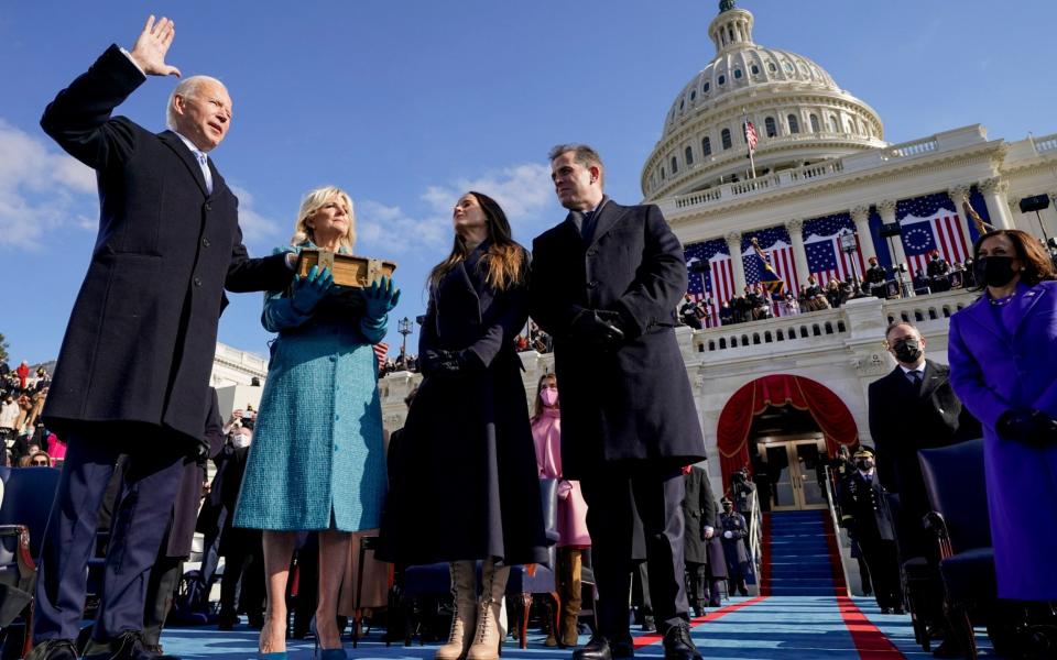 Joe Biden is sworn in as the 46th president of the United States - AP