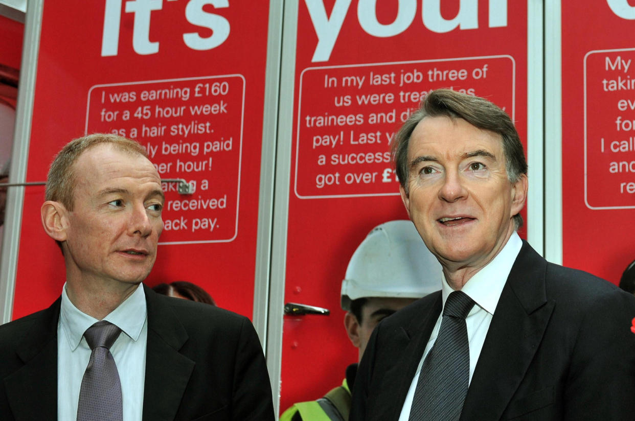 Lord Arbuthnot said former Labour ministers Pat McFadden (left) and Peter Mandelson (right) ‘could have done more’. (Alamy)