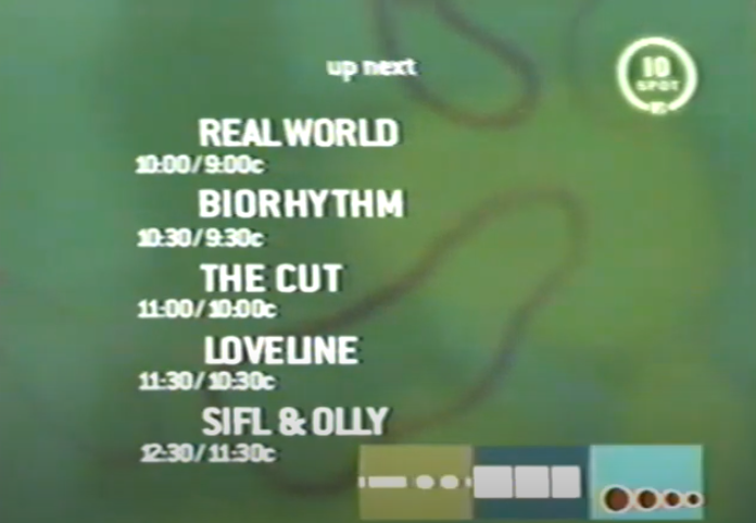 Screenshot of MTV 10 Spot lineup
