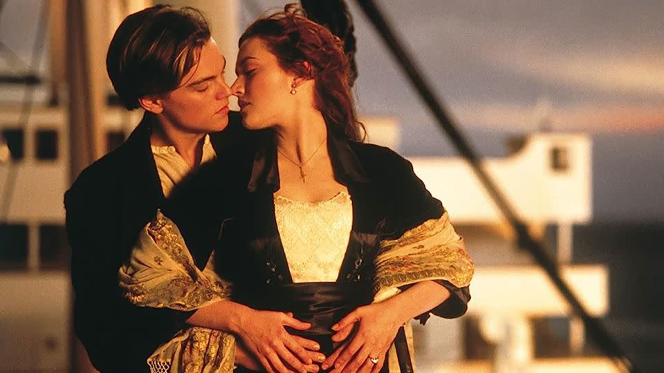 A classic scene from "Titanic," starring Leonardo DiCaprio and Kate Winslet. Of Titanic II, Clive Palmer says it'll be the "ship of peace." - Paramount Pictures