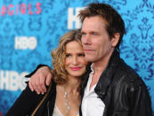 Kyra Sedgwick and Kevin Bacon attend the premiere of HBO's "<a href="http://tv.yahoo.com/girls/show/47563" data-ylk="slk:Girls;elm:context_link;itc:0;sec:content-canvas" class="link ">Girls</a>" at the School of Visual Arts Theater on April 4, 2012 in New York City.