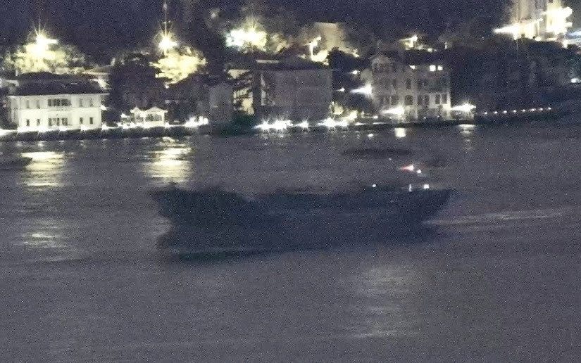 The Sukru Okan transits Bosphorus on its way to the Black Sea in Istanbul, Turkey