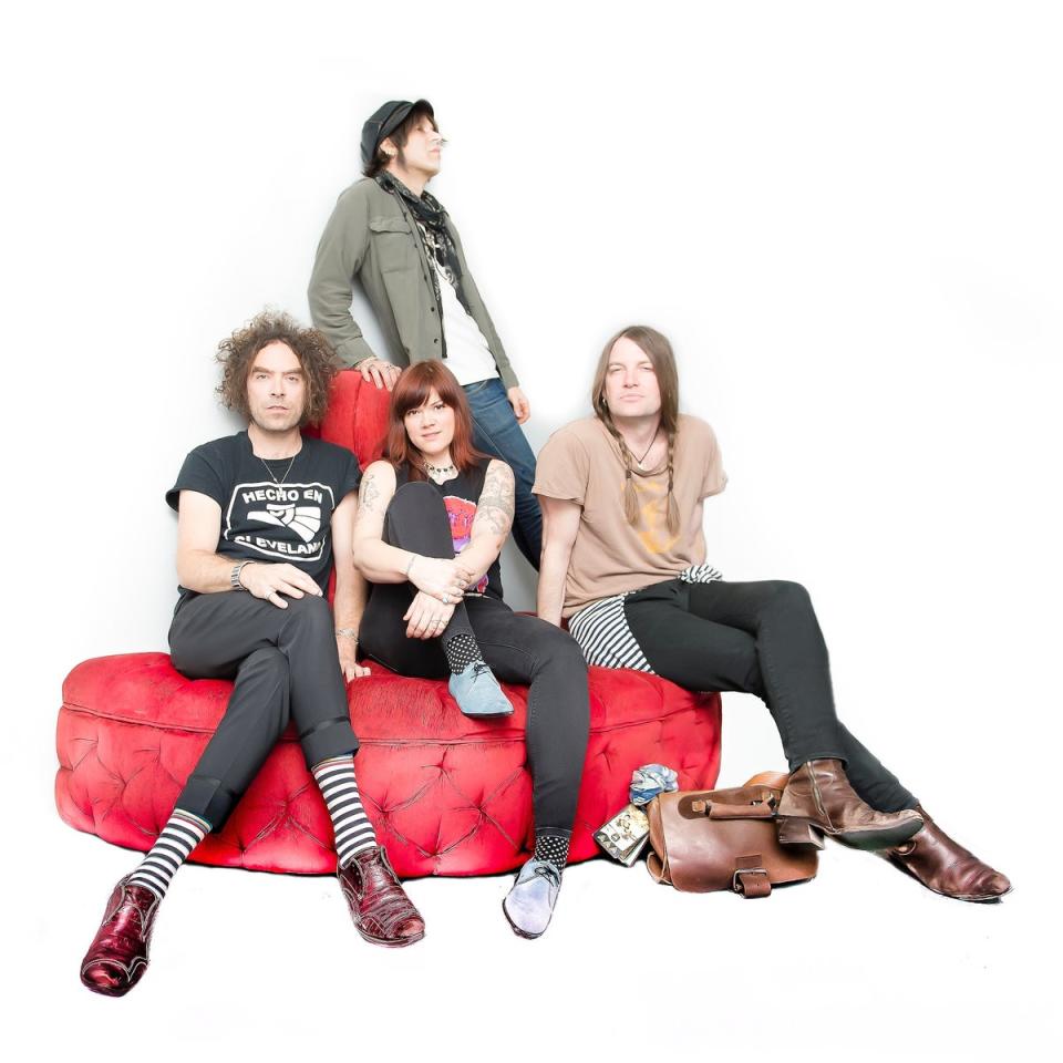 Bohemian Like You: The Dandy Warhols posing for press in 2005 (Erich Bouccan)