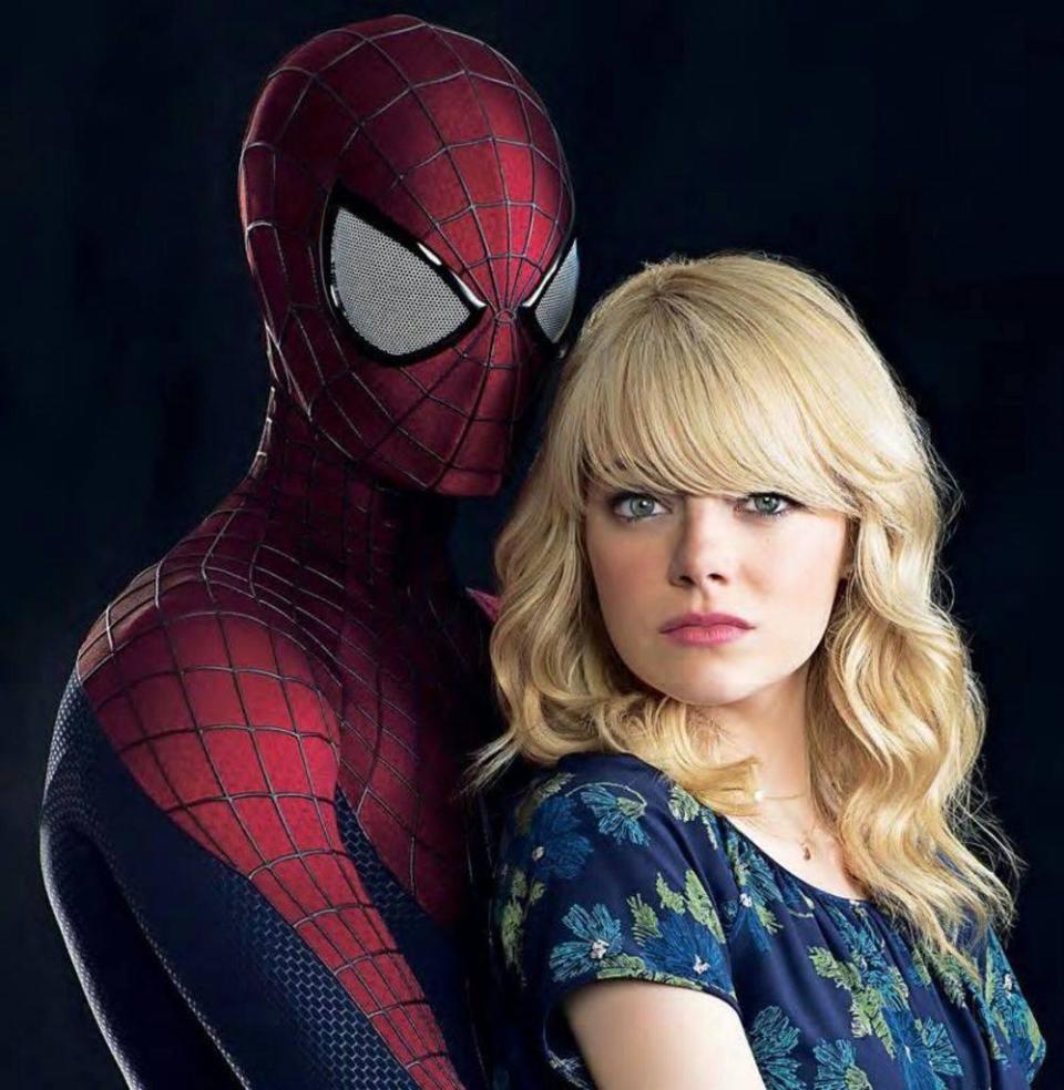安德魯和艾瑪史東因合作《驚奇蜘蛛人》墜入愛河。（翻攝自Emma Stone臉書）