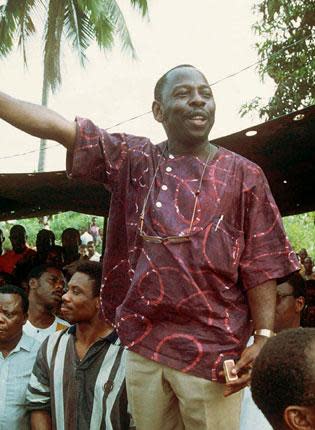 Environmental activist Ken Saro-Wiwa was among those hanged