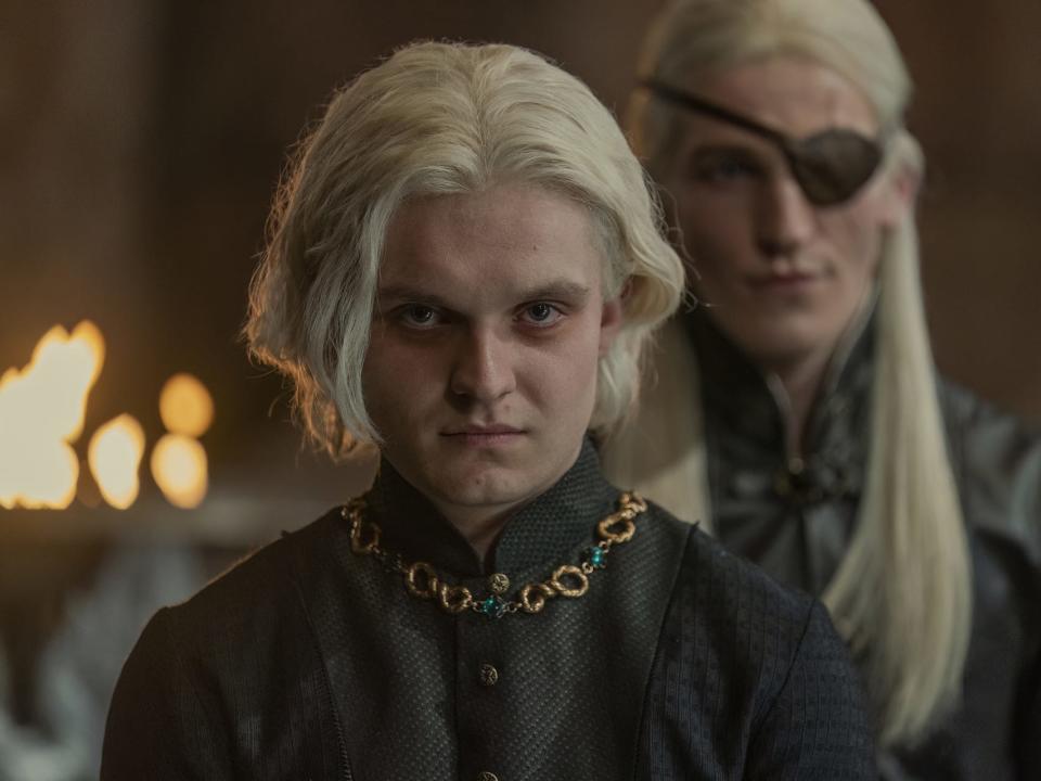 Tom Glynn-Carny as Aemond Targaryen on "House of the Dragon."