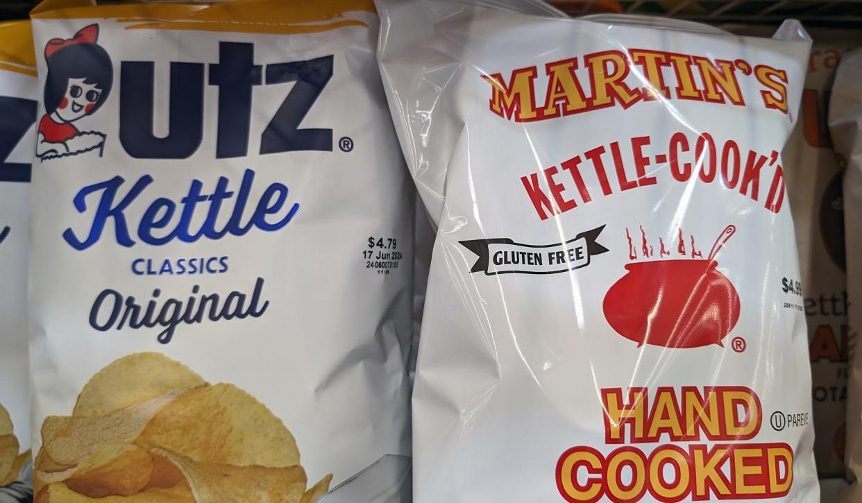 Utz and Martin's potato chips.