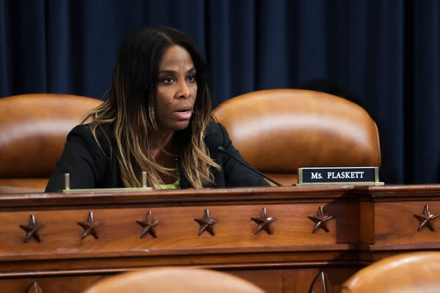 Del. Stacey Plaskett (D-V.I.) sent a letter with 22 other Democratic lawmakers to the White House calling on Biden to support overturning Supreme Court precedents that deny equal rights to her constituents. (Photo: Kevin Dietsch via Getty Images)