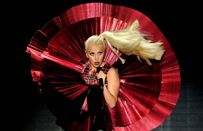 Lady Gaga is aware of the cultural sensitivities of the region, say the organisers bringing the show to DubaiGaga goes for this fiery red ensemble at the MTV Europe Music Awards 2011 show