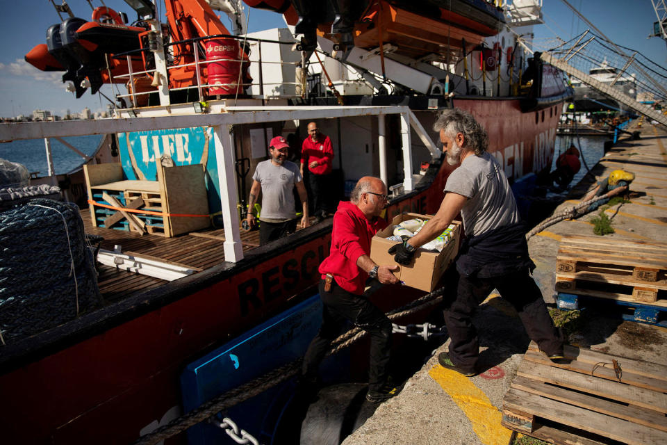 Aid ship sails from Cyprus to Gaza as residents of the Gaza Strip are on the brink of famine (Santi Palacios / via Reuters)