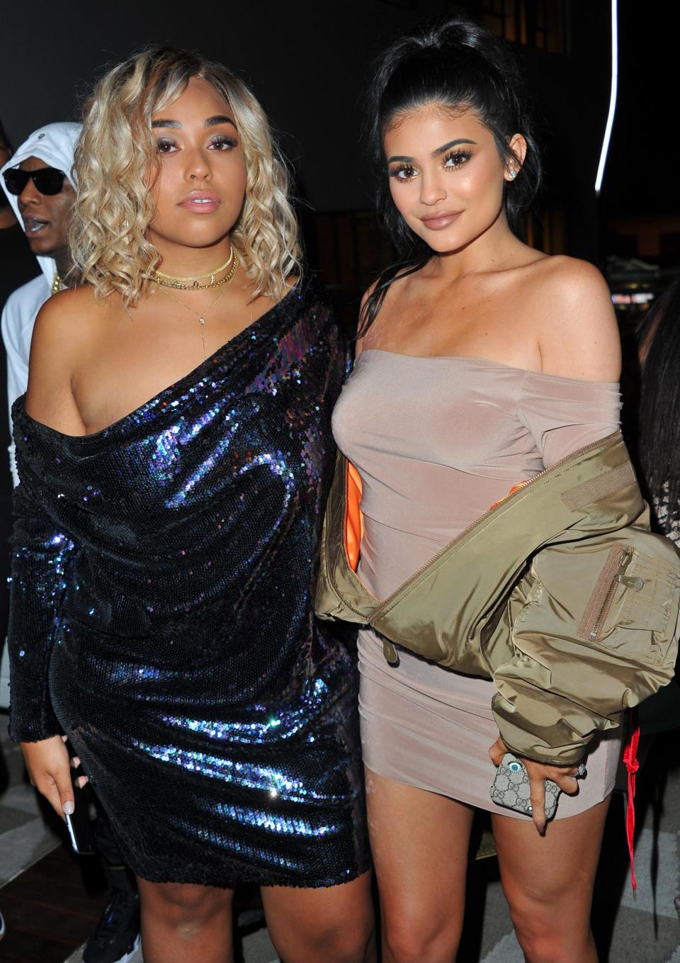 Jordyn poses with Kylie for her Boohoo X Jordyn Woods collaboration line (Getty Images)