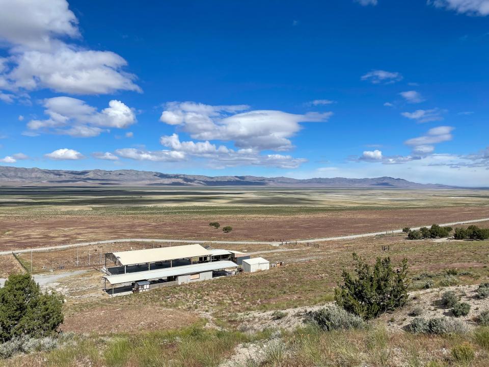 The view of Iosepa from a nearby hill.