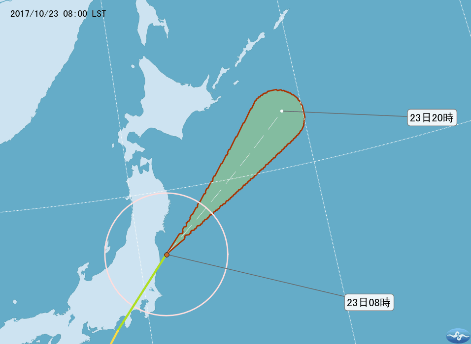 (取自中央氣象局網站)