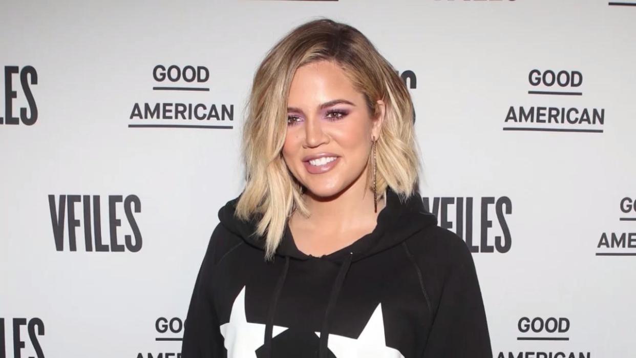 Khloé Kardashian celebrated the launch of Good American and VFILES’s pop-up shop in SoHo on Thursday evening. (Photo: Getty Images)