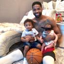 The Cleveland Cavaliers power forward shared the first photo of him and his 18-month-old son Prince, whom he shares <a href="https://people.com/babies/tristan-thompsons-ex-jordan-craig-son-first-photo/" rel="nofollow noopener" target="_blank" data-ylk="slk:with his ex-girlfriend Jordan Craig;elm:context_link;itc:0;sec:content-canvas" class="link ">with his ex-girlfriend Jordan Craig</a>, as well as 10-week-old daughter True.