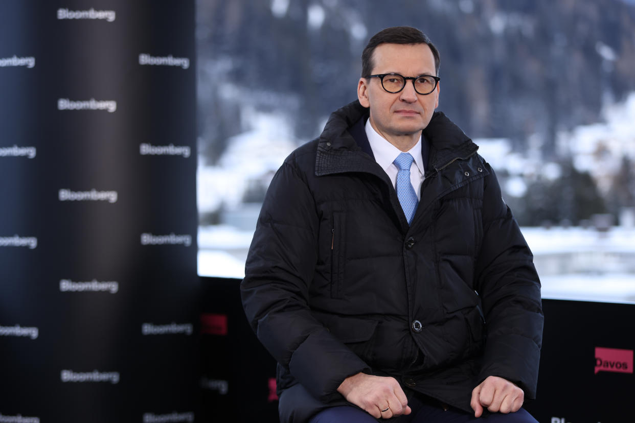 Mateusz Morawiecki, Poland's prime minister, at the World Economic Forum in Davos, Switzerland, in January. 