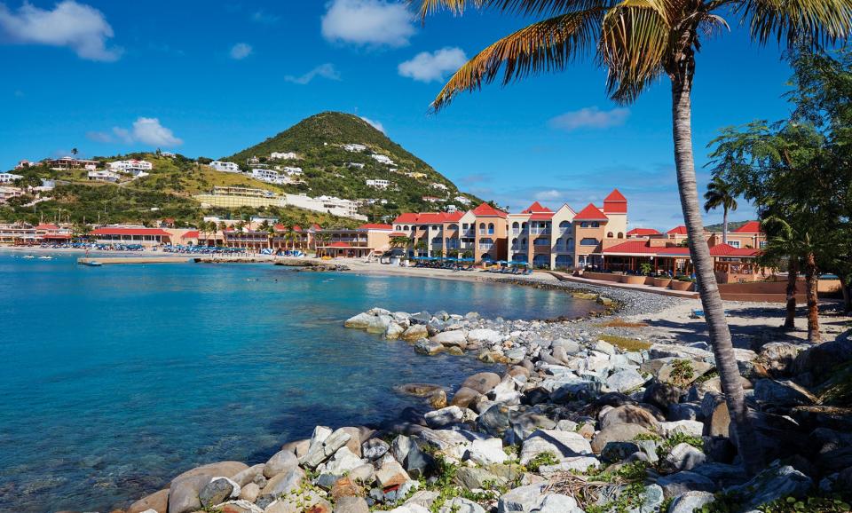 In Sint Maarten, Divi Little Bay Beach Resort sits on a private peninsula between Little Bay and Great Bay.