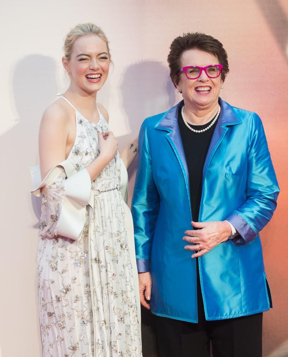 Emma Stone and Billie Jean King