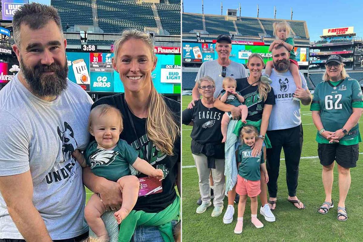 Jason Kelce's Daughter Makes First Appearance at NFL Game in Family Photos