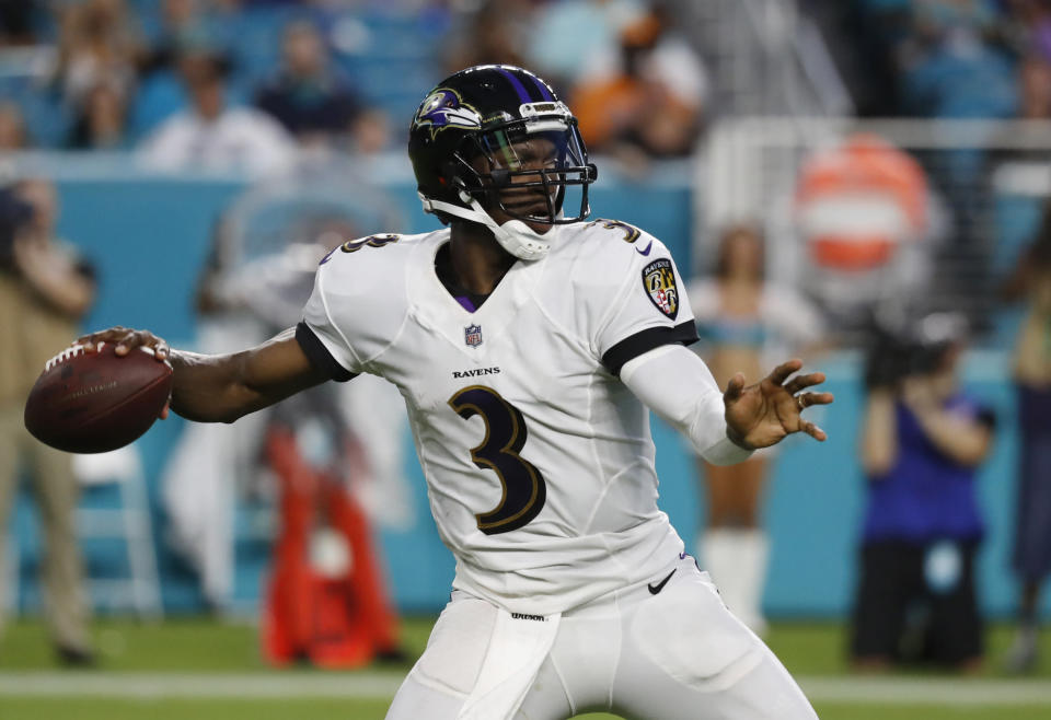 The Baltimore Ravens re-signed quarterback Robert Griffin III on Thursday. (AP)