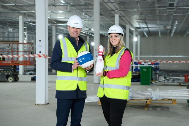 Gazette: Duo - Hollywood Bowl manager Sarah Macnab with Tim Deacon of Turnstone Estates