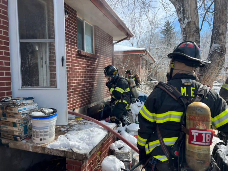 A fire was extinguished by South Metro Fire Rescue in Littleton on Tuesday.