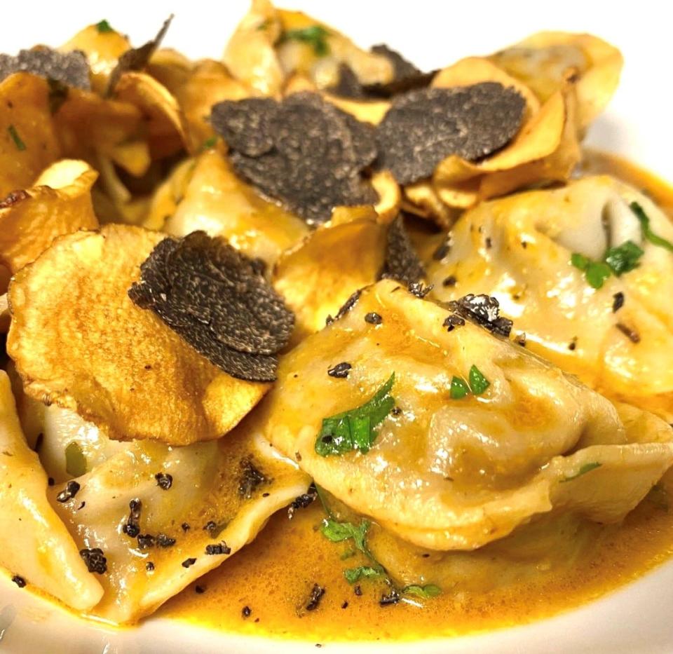 Short rib tortellini at Restaurant Serenade in Chatham