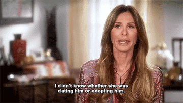 Carole Radziwill saying "i didn't know whether she was dating him or adopting him"