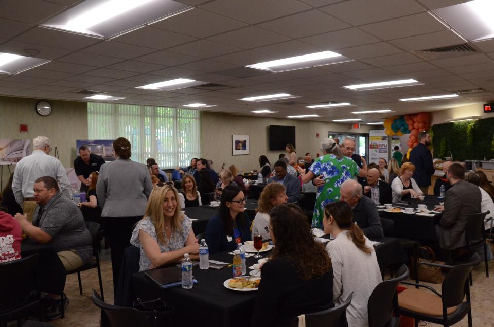 Over 70 attendees came out to the Hagerstown Community College eatery for the "Coffee and Connections" mid-point event of the annual Startup Week hosted by the Washington County Chamber of Commerce.