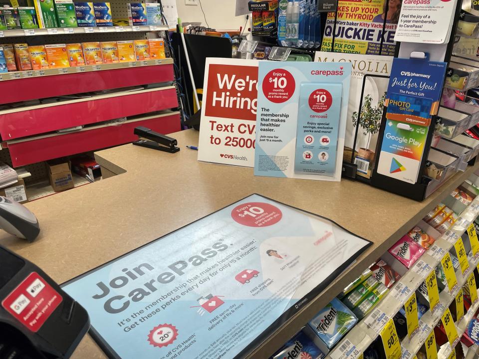 CVS also has a paid membership program, CarePass, in addition to its ExtraCare rewards program.