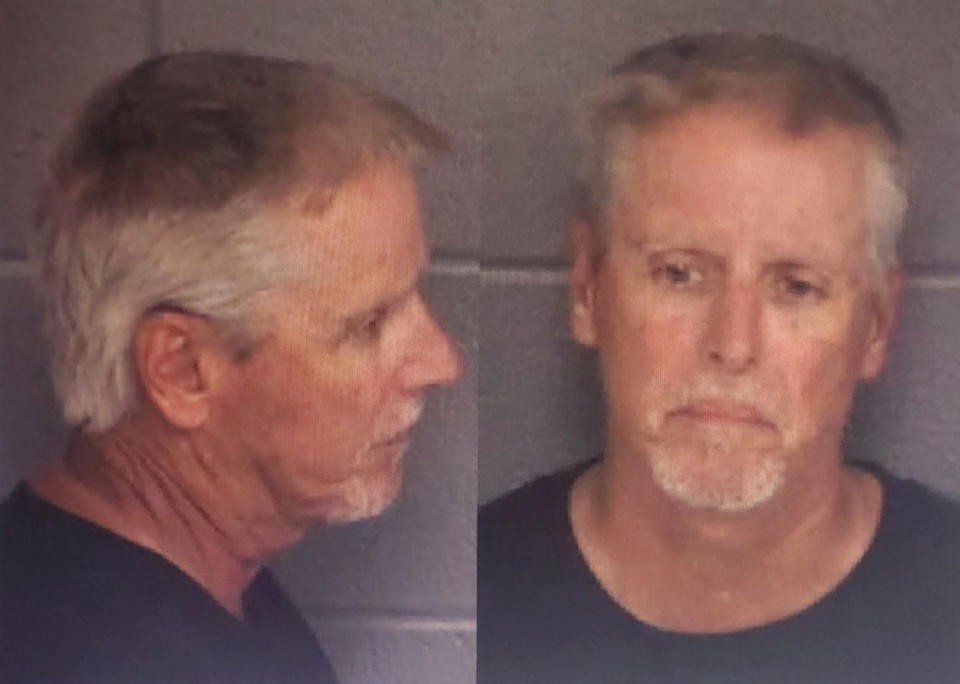 Colin Gray, father of suspected 14-year-old Apalachee High School shooter Colt Gray, in photos from the police arrest. Barrow County Sheriff's Office/Handout via REUTERS