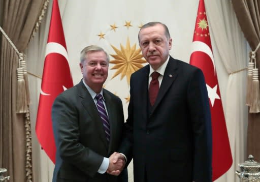 South Carolina lawmaker Lindsey Graham, who met Turkish President Recep Tayyip Erdogan for two hours, said he believed the 'goal of destroying ISIS is not yet accomplished'
