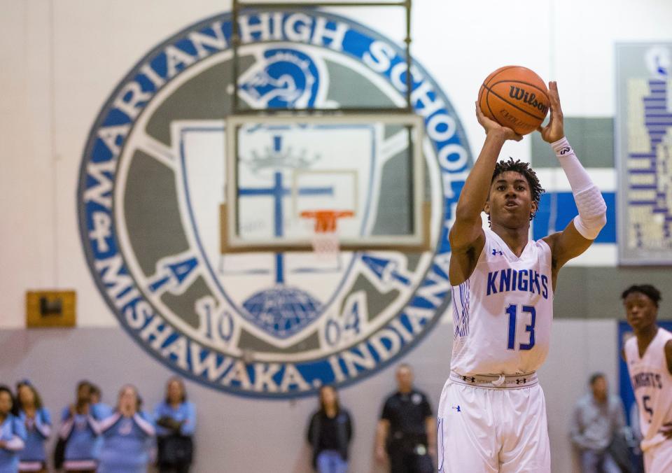 Jaden Ivey spent three years at Marian High School, where he first realized that basketball could take him places.