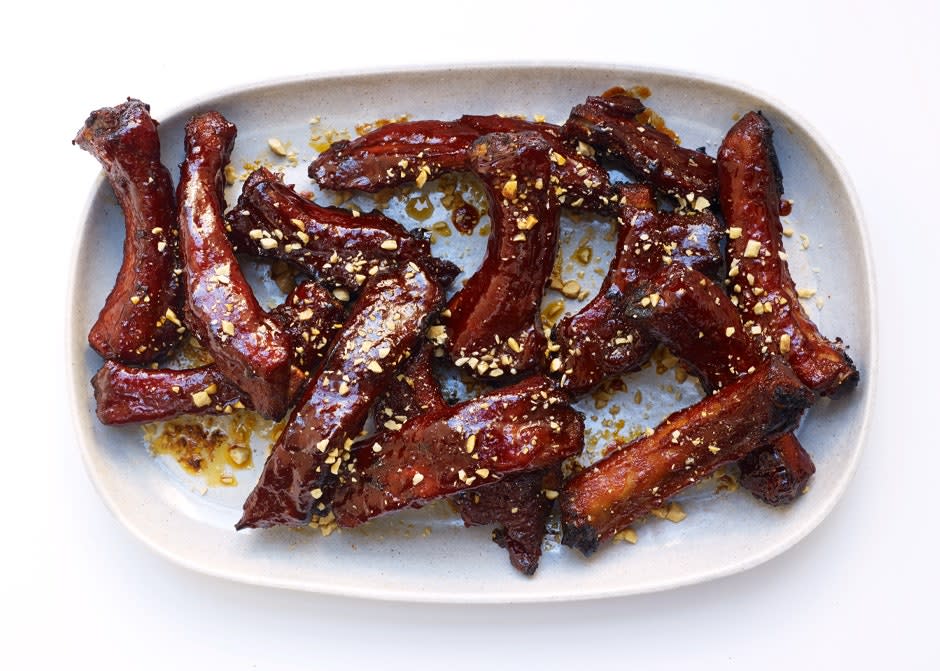 Spicy Glazed Pork Ribs