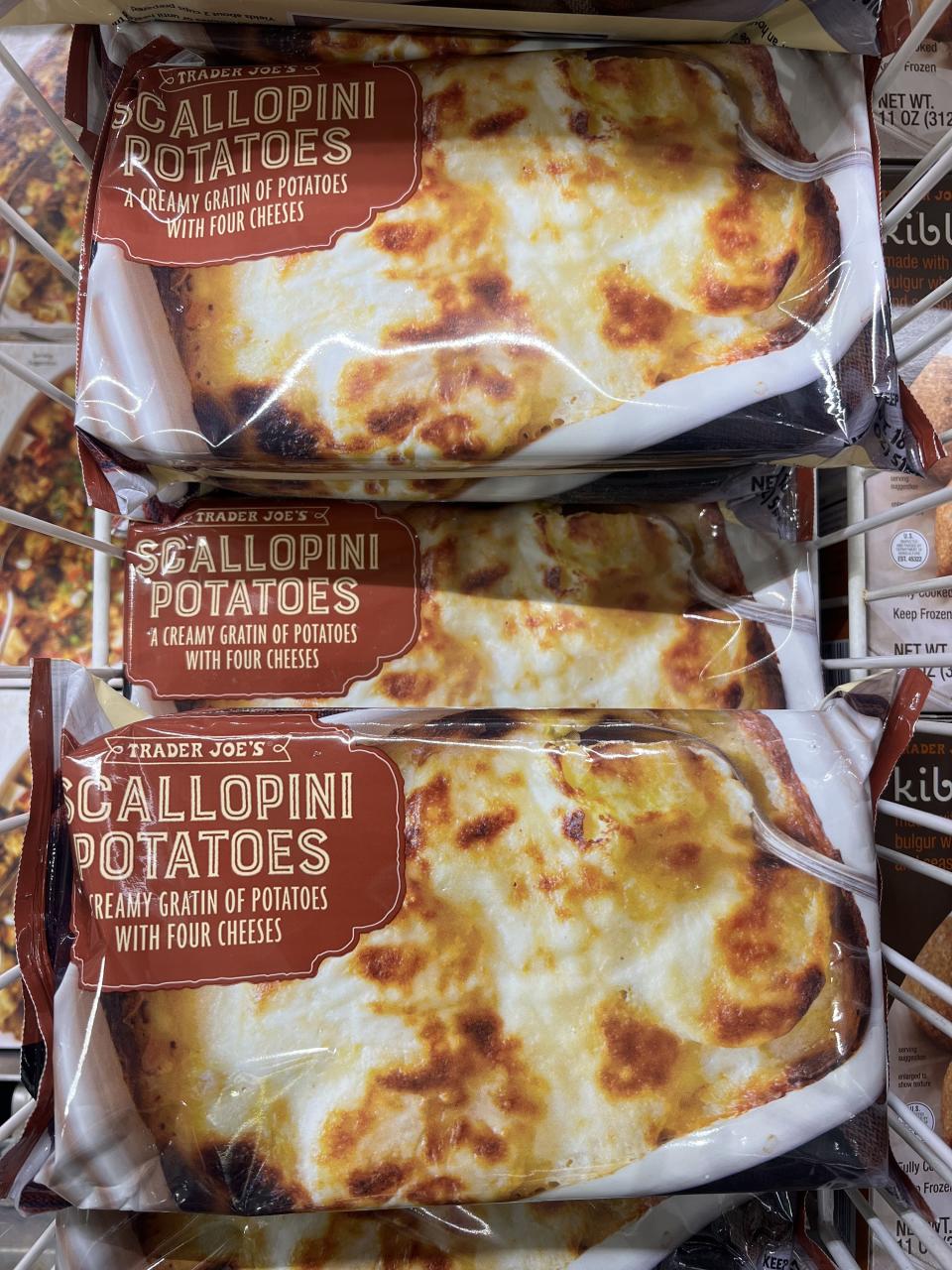 Bags of frozen Scallopini Potatoes