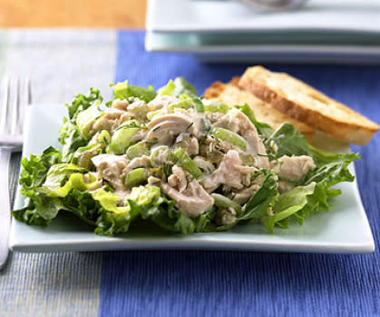 Serve tuna salad over shredded lettuce for a nice lunch, or make into sandwiches or tuna melts for a quick supper.
