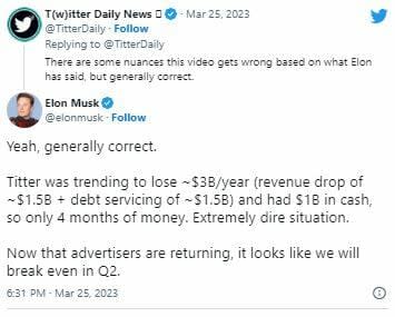 Twitter vale menos de la mitad de lo que pagó Elon Musk