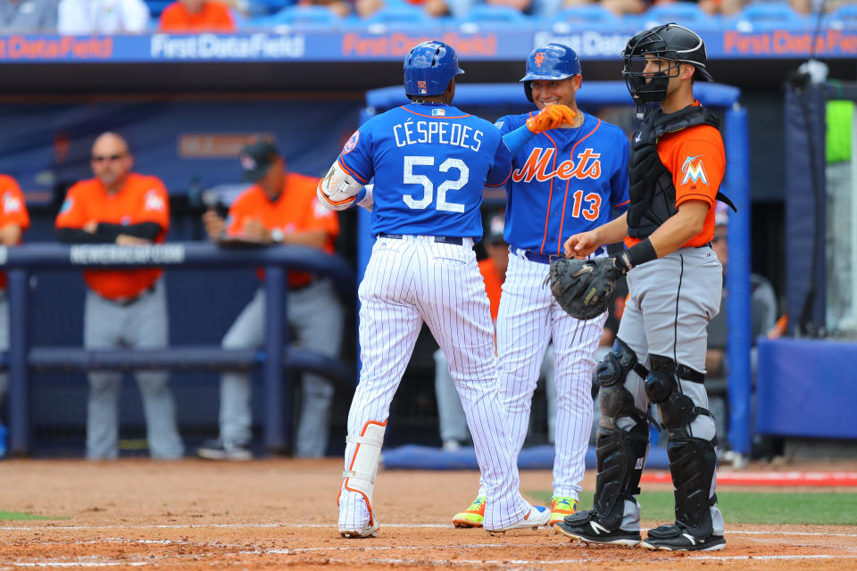 All smiles at home plate