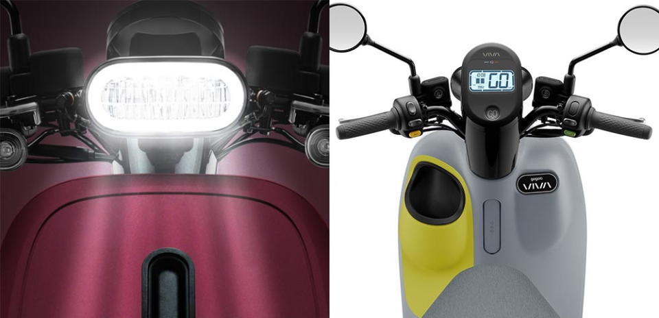 圖／2022 Gogoro Viva Mix Basic搭載高亮度LED，儀表板採用直覺式LCD正顯背光單色液晶螢幕，這些細節都能強化日夜間行駛的安全性。