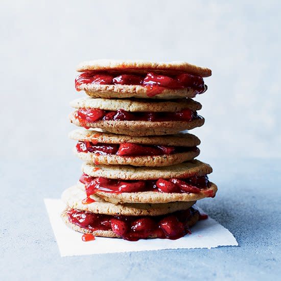 Salt-and-Pepper Sandwich Cookies with Strawberry-Lemonade Jam