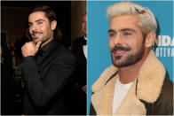 <p>Así veíamos a Zac Efron hace un año y así se presentó en el Festival de Sundance para promocionar su última película: ‘Extremely Wicked, Shockingly Evil, and Vile’. ¡Menudo cambio! (Foto: Chris Pizzello / AP / George Frey / EFE / EPA). </p>