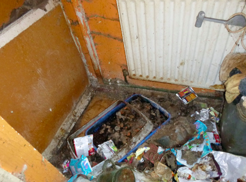 <em>There were also piles of rubbish and faeces strewn around the house in Wolverhampton (Caters)</em>