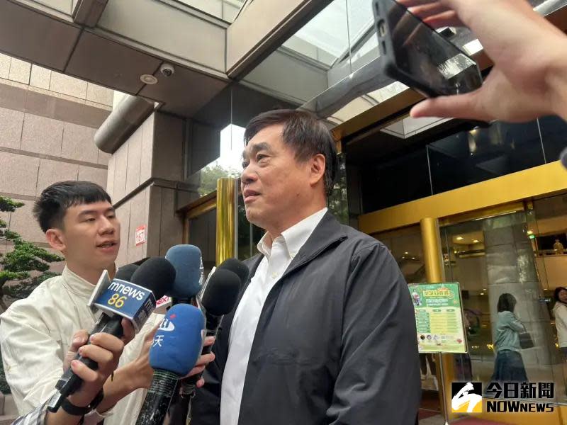 ▲前台北市長郝龍斌表示，「我的操守是柯文哲背書的」。（圖／記者林怡昕攝）