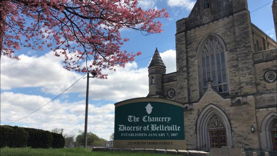 The Catholic Diocese of Belleville is headquartered in a historic chancery building near the Cathedral of St. Peter in downtown Belleville. It was organized in 1887 and now covers 28 counties in southern Illinois.