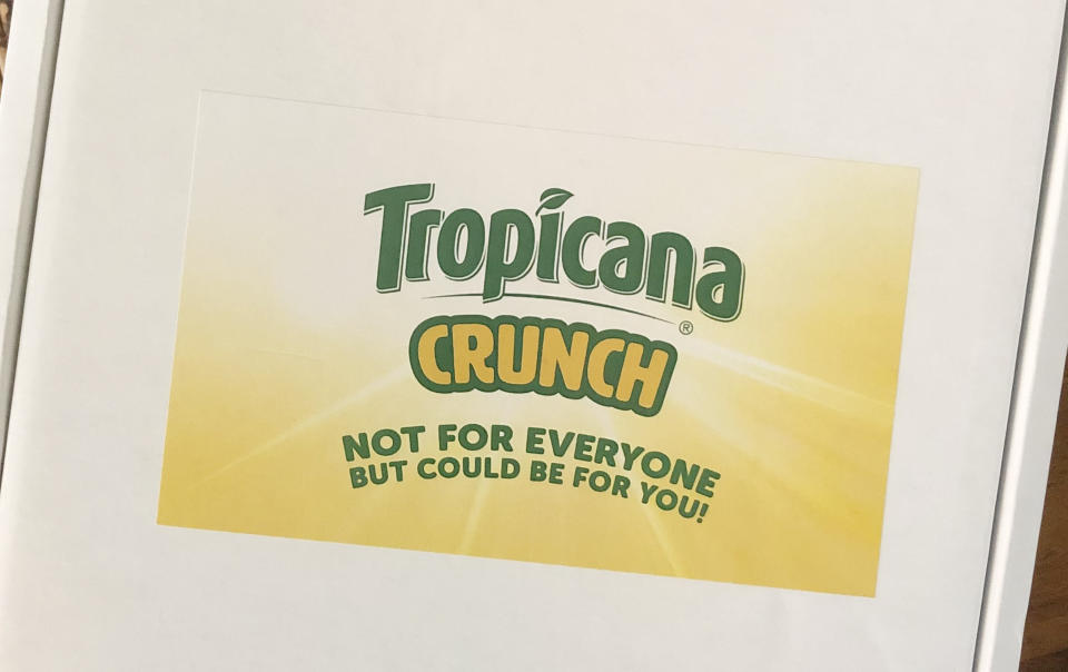 Tropicana tells you upfront that they know this might not go well: