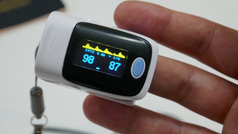 Blood oxygen saturation should be at least 95 percent.