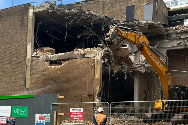 Demolition work has started to make way for a new hotel in Brighton