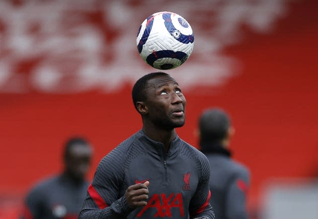 Naby Keita was withdrawn before half-time in the 3-1 loss to Real Madrid on Tuesday (Phil Noble/PA)