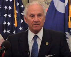 Gov. Henry McMaster at press conference Wednesday.